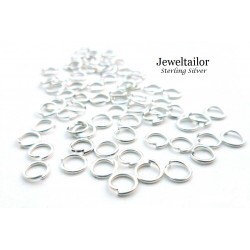 20-100 Quality Sterling Silver .925 Open Jump Rings 4.5mm ~ Fine Jewellery Making